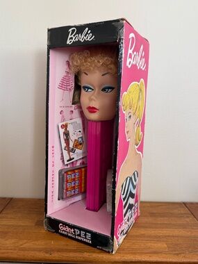 Rare, Barbie Giant 12” Pez Pack Dispenser - Giving Side-Eye, New In Box - 2009